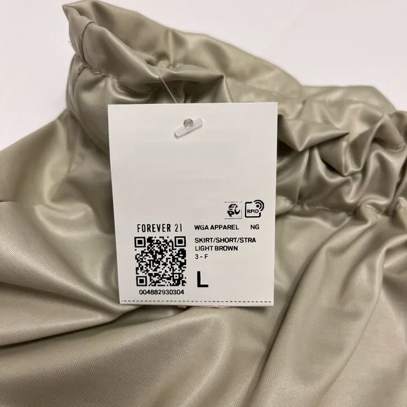 NWT ⚜️ Just Polly NY Forever 21 Toggle Drawstring Mini Skirt size L - Picture 13 of 15